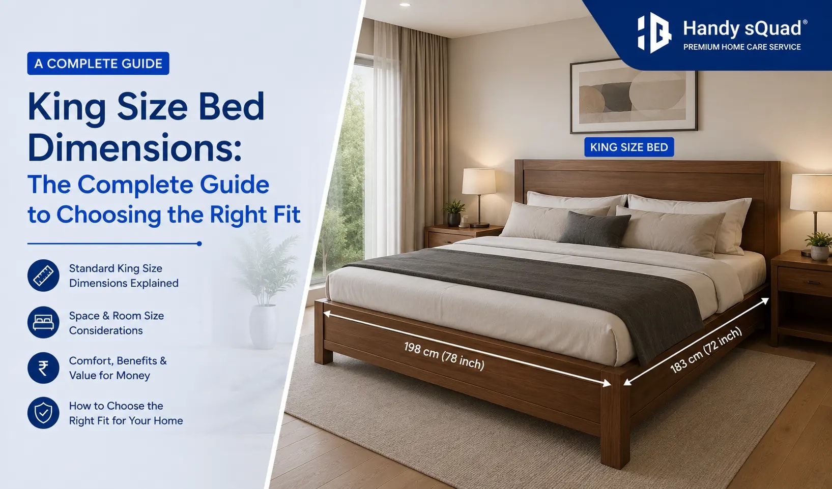 King size bed dimensions explained