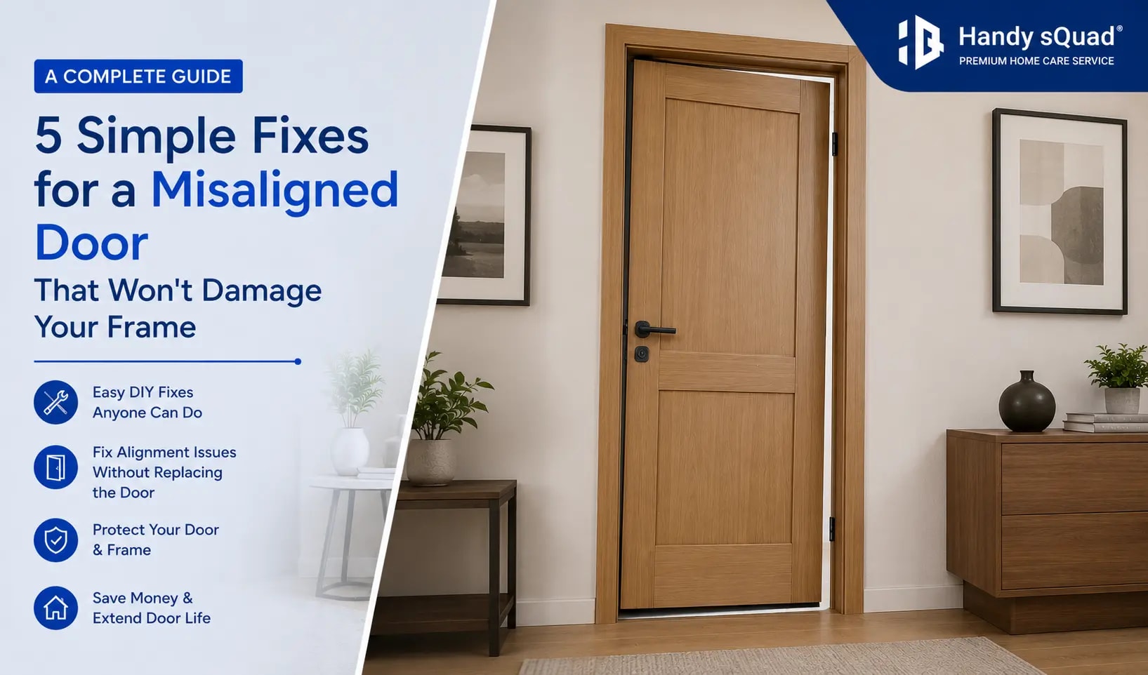 A Misaligned Door Without Damaging the Frame