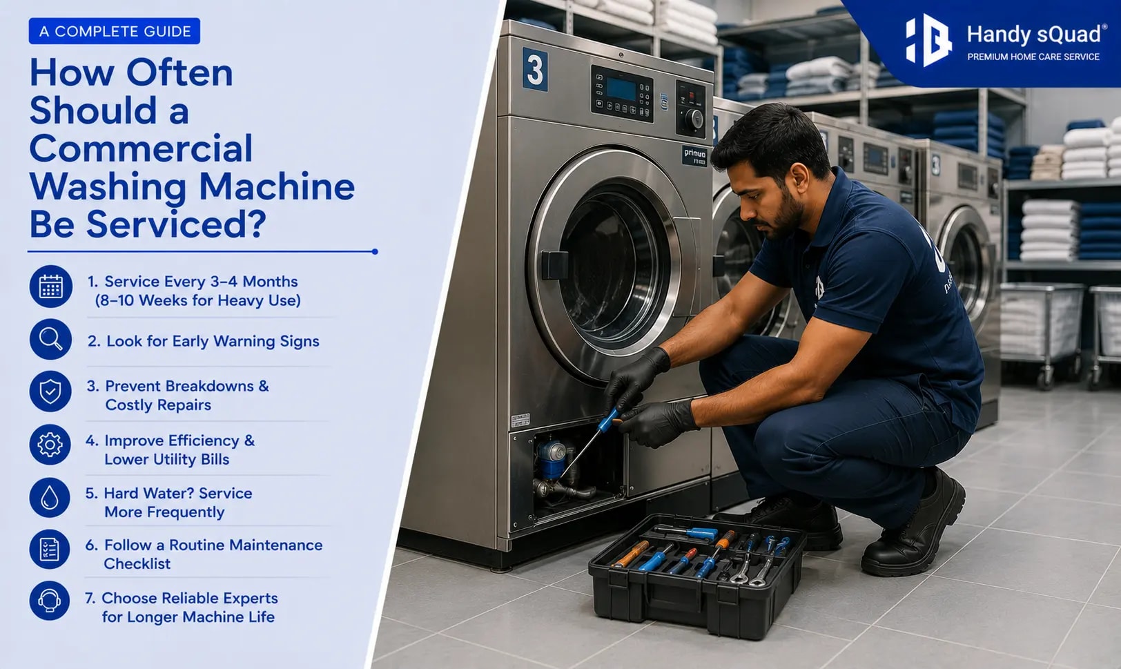 How Often Should a Commercial Washing Machine Be Serviced