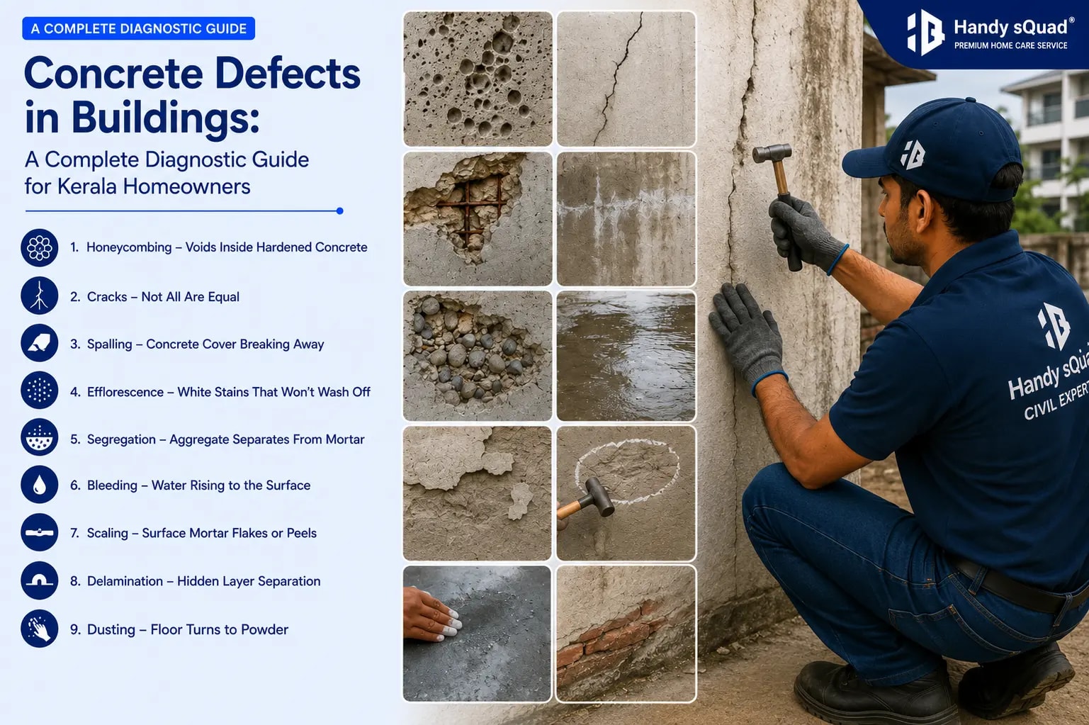Concrete Defects in Buildings A Complete Diagnostic Guide for Kerala Homeowners