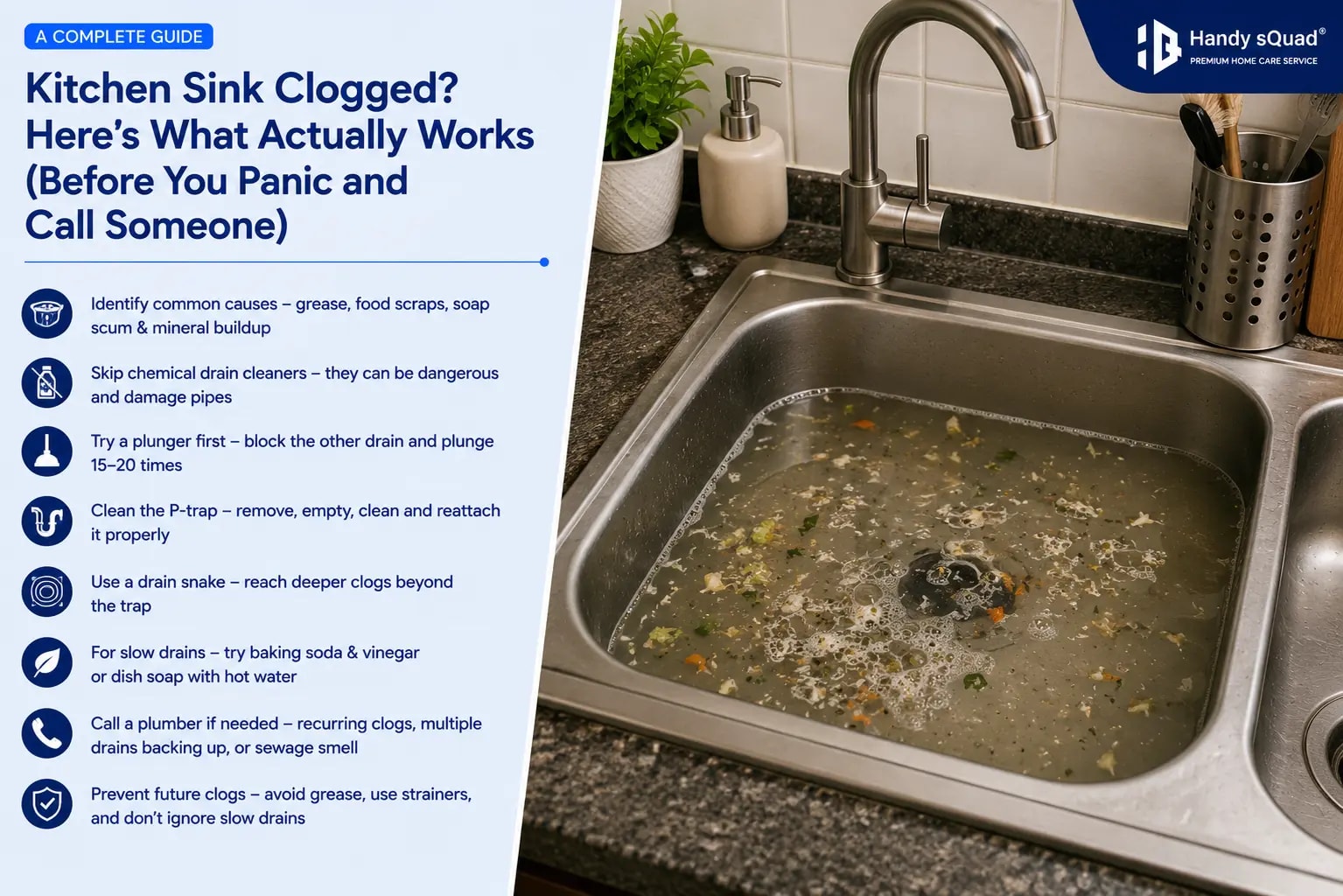 Kitchen Sink Clogged Here's What Actually Works