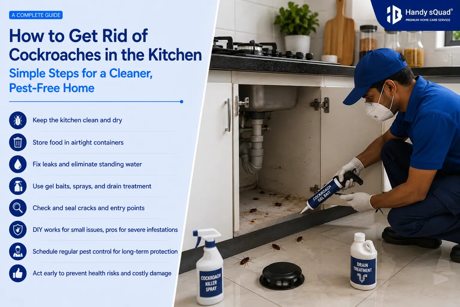 How to Get Rid of Cockroaches in the Kitchen