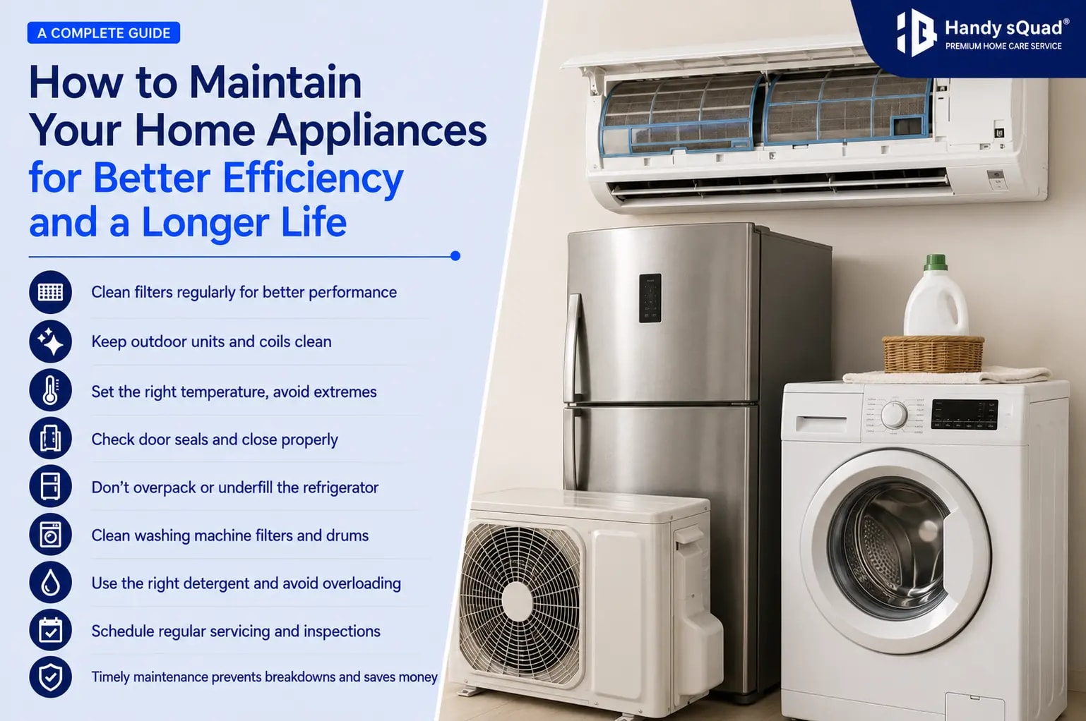 How to Maintain Your Home Appliances for Better Efficiency and a Longer Life