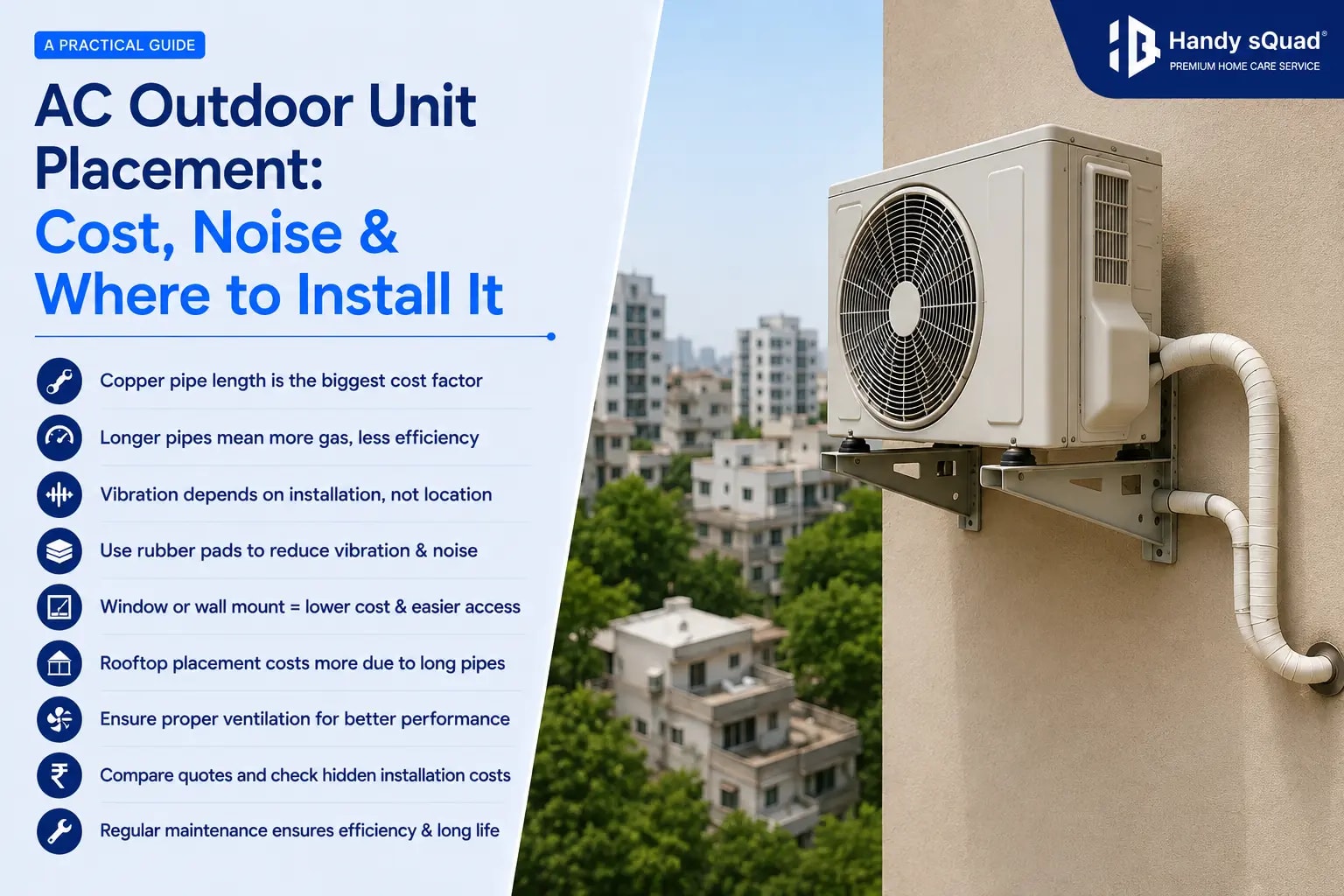 AC Outdoor Unit Placement Cost, Noise & Where to Install It