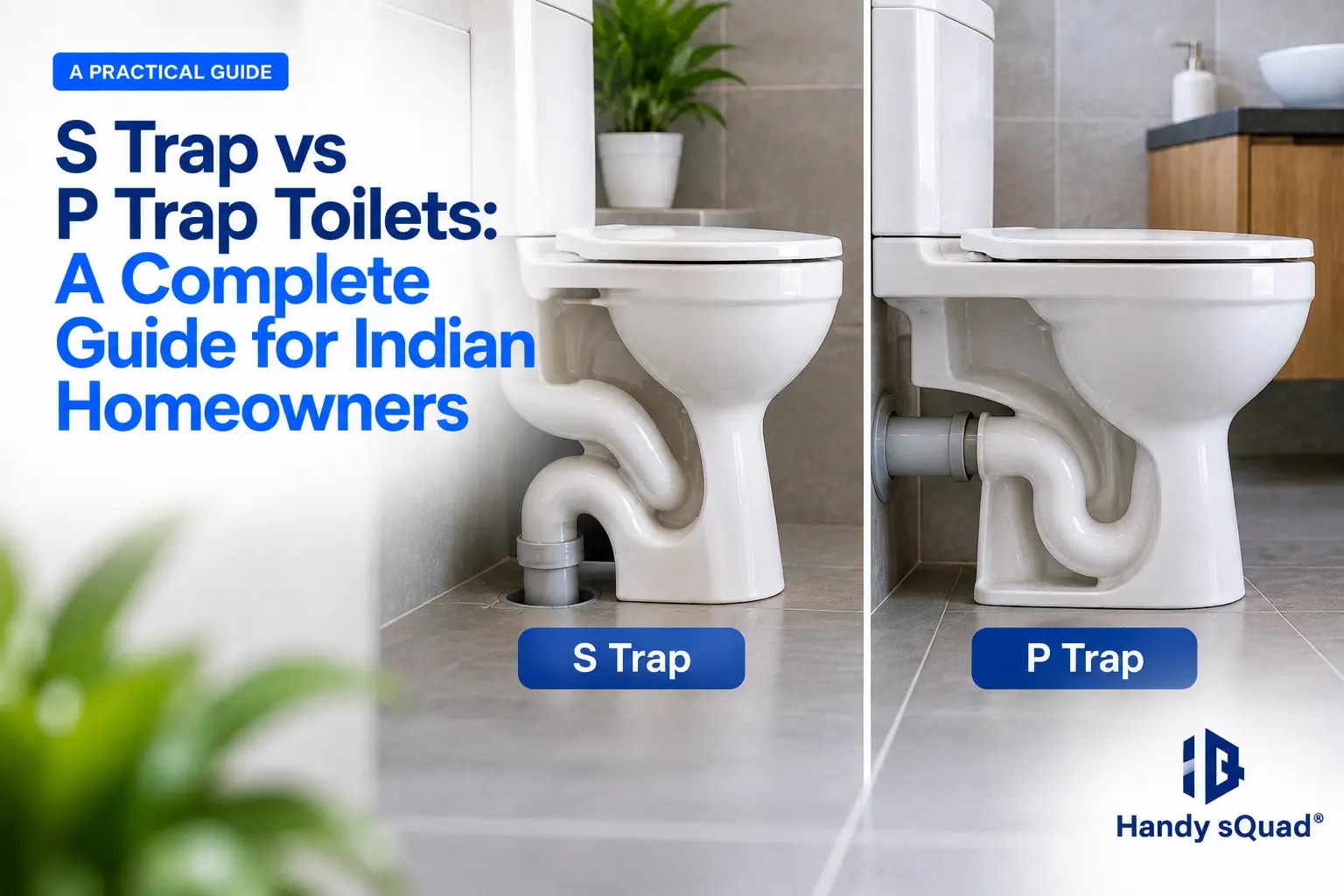 S Trap vs P Trap Toilets A Complete Guide for Indian Homeowners
