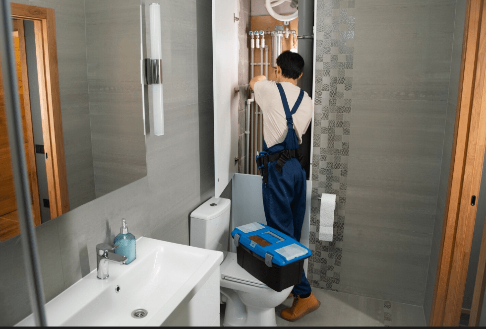 Bathroom renovation plumbing