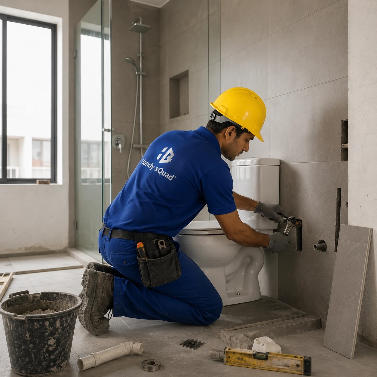 Civil Bathroom construction work
